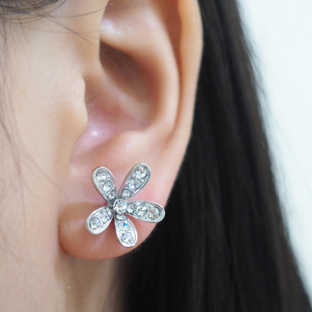dinosaur earrings gold